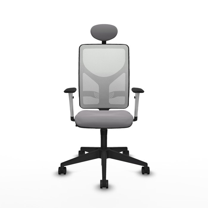 PIQUERAS Y CRESPO Silla de oficina Motilla con mecanismo Sincro, Gris y Blanco PIQUERAS Y CRESPO Silla de oficina Motilla con mecanismo Sincro, Gris y Blanco