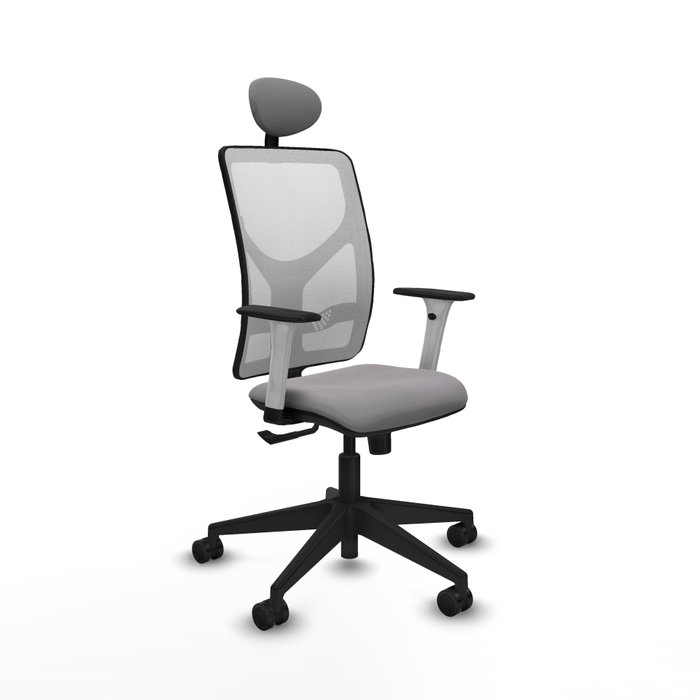PIQUERAS Y CRESPO Silla de oficina Motilla con mecanismo Sincro, Gris y Blanco PIQUERAS Y CRESPO Silla de oficina Motilla con mecanismo Sincro, Gris y Blanco