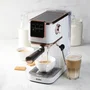 Domo DO746K Cafetera Espresso 3 en 1 - 1350 W - 20 Bares - Blanco/Rosa