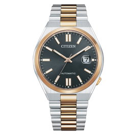 Citizen NJ0154-80H con esfera negra y correa gris