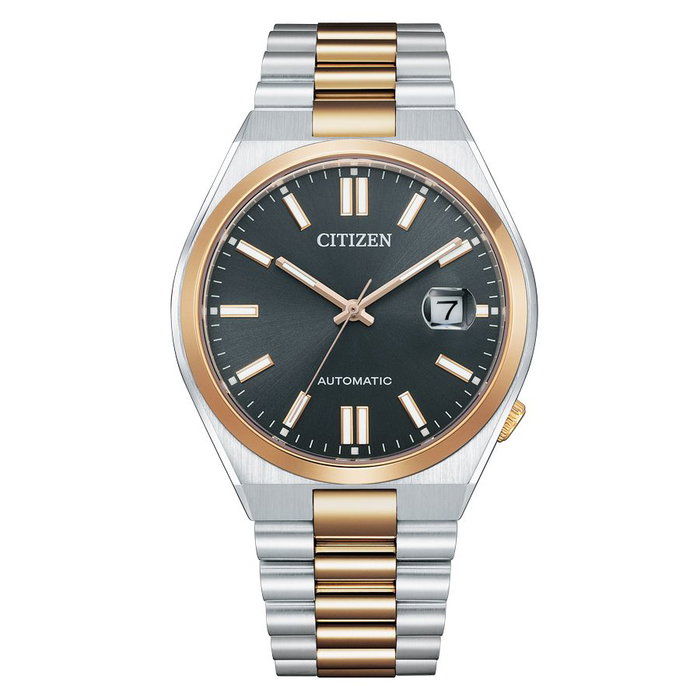 Citizen NJ0154-80H con esfera negra y correa gris Citizen NJ0154-80H con esfera negra y correa gris