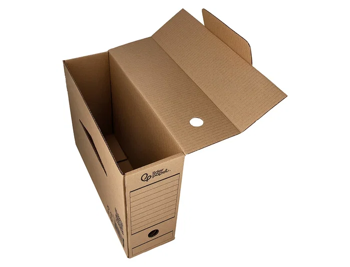 Liderpapel Caja de archivo definitivo Folio prolongado Kraft