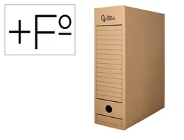 Liderpapel Caja de archivo definitivo Folio prolongado Kraft
