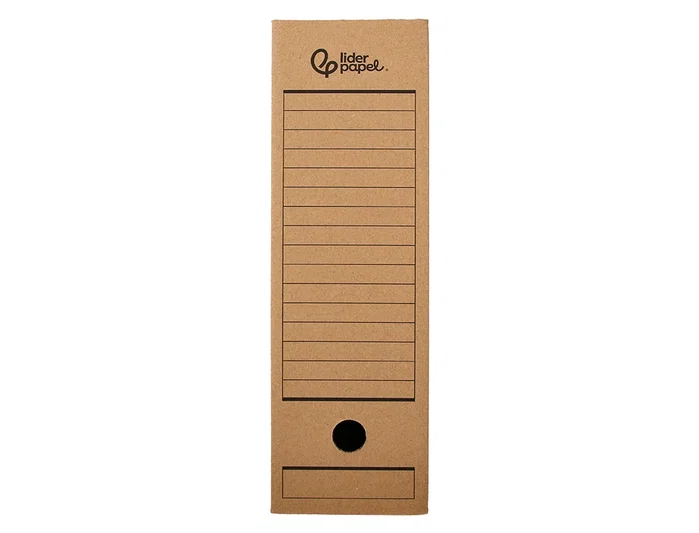 Liderpapel Caja de archivo definitivo Folio prolongado Kraft