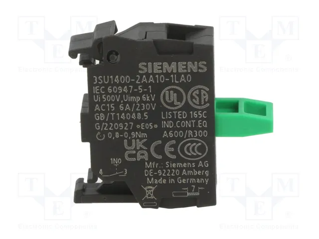 SIEMENS 3SU1400-2AA10-1LA0 Bloques de Contactos NA SIEMENS 3SU1400-2AA10-1LA0 Bloques de Contactos NA