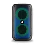 NGS Roller Beast Altavoz Portátil Bluetooth 5.0, 32W, Resistente al Agua IPX5, Luces RGB, Radio FM, USB/TF, Auxiliar, 6000mAh, Color Negro