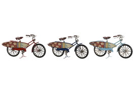 DKD Home Decor Vehiculo Decoracion Mediterraneo Azul Marino Rojo 9.5 x 14.5 x 27 cm (3 Unidades)