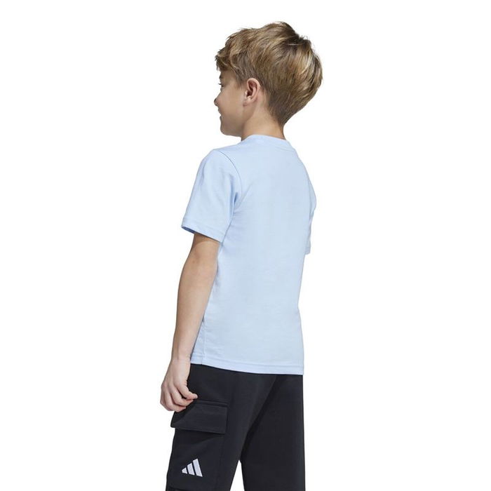 Camiseta de Manga Corta Infantil Adidas Lk Ice Azul Azul cielo