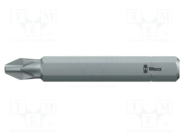 WERA Punta de destornillador Phillips PH1 1/4 pulgada 50 mm WERA Punta de destornillador Phillips PH1 1/4 pulgada 50 mm