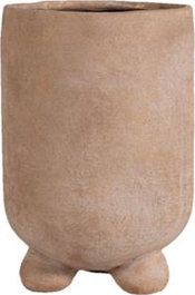 DKD Home Decor Macetero de Cerámica Marrón Claro 24x24x35 cm