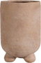 DKD Home Decor Macetero de Cerámica Marrón Claro 24x24x35 cm