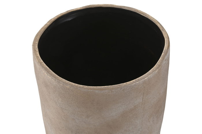DKD Home Decor Macetero de Cerámica Marrón Claro 24x24x35 cm DKD Home Decor Macetero de Cerámica Marrón Claro 24x24x35 cm