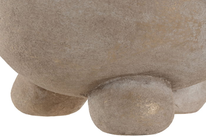 DKD Home Decor Macetero de Cerámica Marrón Claro 24x24x35 cm DKD Home Decor Macetero de Cerámica Marrón Claro 24x24x35 cm