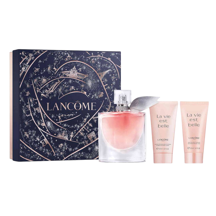 Set Lancome: La Vie Est Belle, Eau De Parfum, For Women, 50 ml + La Vie Est Belle, Hydrating, Body Lotion, 50 ml + La Vie Est Belle, Cleansing, Shower Gel, All Over The Body, For All Skin Types, 50 ml Set Lancome: La Vie Est Belle, Eau De Parfum, For Women, 50 ml + La Vie Est Belle, Hydrating, Body Lotion, 50 ml + La Vie Est Belle, Cleansing, Shower Gel, All Over The Body, For All Skin Types, 50 ml