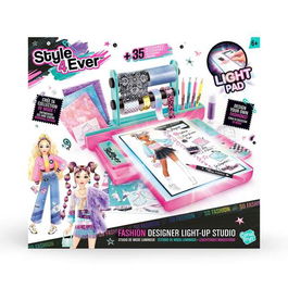 Canal Toys Juego Estudio de Diseño de Moda Fashion Designer con Luz para Crear Pulseras, Incluye Cuentas y Abalorios - 34x31x8cm