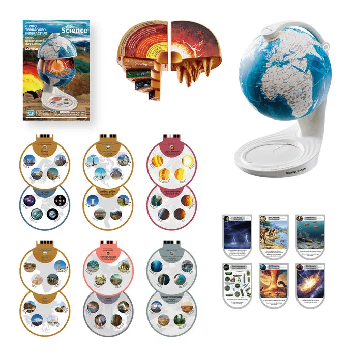 Canal Toys So Science COS 003 - Globo Terráqueo Interactivo 3D con Mapas Educativos para Exploración
