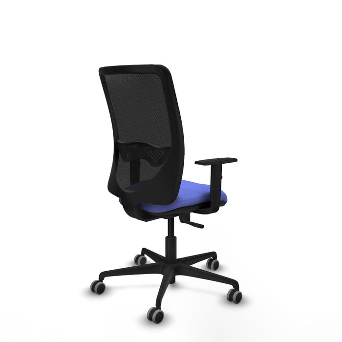 PIQUERAS Y CRESPO Silla de oficina Zulema con Mecanismo Sincro Azul claro y Negro