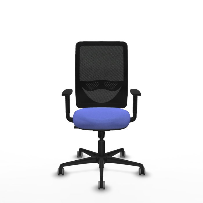 PIQUERAS Y CRESPO Silla de oficina Zulema con Mecanismo Sincro Azul claro y Negro