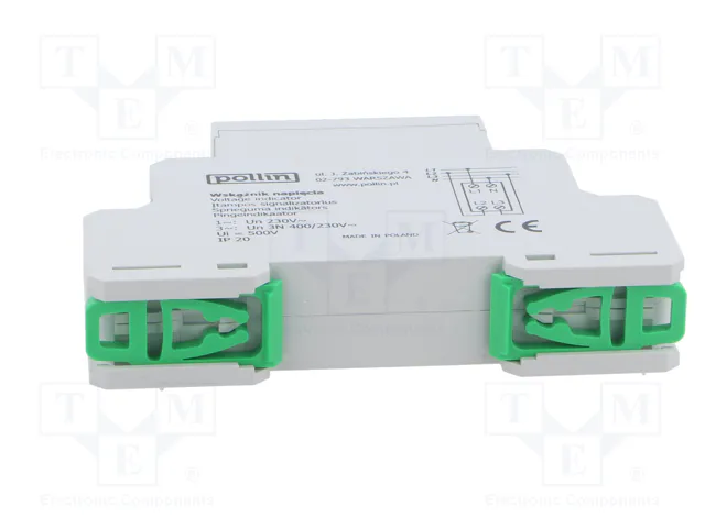 POLLIN Indicador de tensión 3x400VAC verde