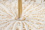 DKD Home Decor Minqian 2025 Frutero Metal Blanco Dorado Glam 45.5 x 42.5 x 68 cm (2 Unidades)