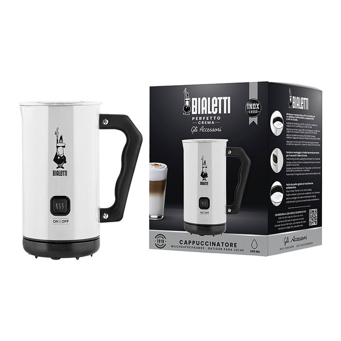 Bialetti MKF02 Bianco Milk Foamer Blanco Bialetti MKF02 Bianco Milk Foamer Blanco