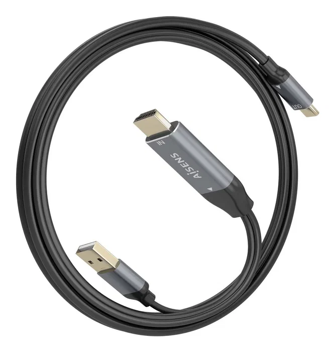 Aisens Cable Conversor HDMI 2.0 a USB-C 4K@60Hz 1,8m Negro