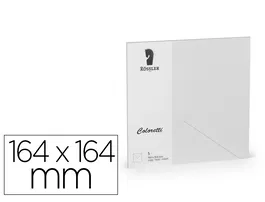Rossler Coloretti Sobre Cuadrado Grande Gris Claro 164x164 mm Pack 5 Unidades