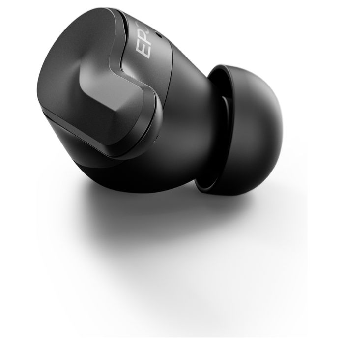 EPOS Adapt E1 Negro Auriculares Bluetooth TWS con Estuche de Carga USB-C, Reducción de Ruido Híbrido, IPX5, Certificado Microsoft Teams - Incluye Receptor USB-C