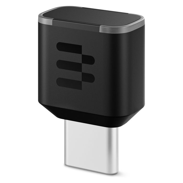 EPOS Adapt E1 Negro Auriculares Bluetooth TWS con Estuche de Carga USB-C, Reducción de Ruido Híbrido, IPX5, Certificado Microsoft Teams - Incluye Receptor USB-C