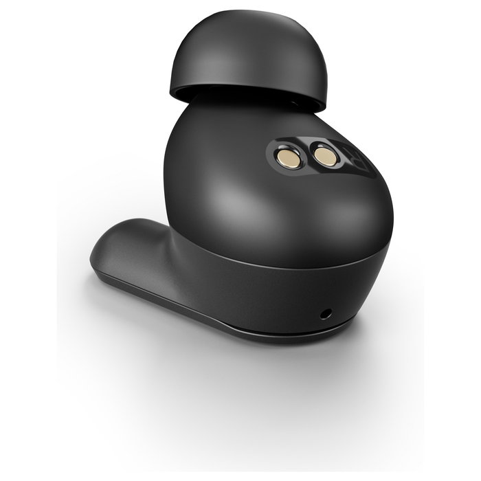 EPOS Adapt E1 Negro Auriculares Bluetooth TWS con Estuche de Carga USB-C, Reducción de Ruido Híbrido, IPX5, Certificado Microsoft Teams - Incluye Receptor USB-C