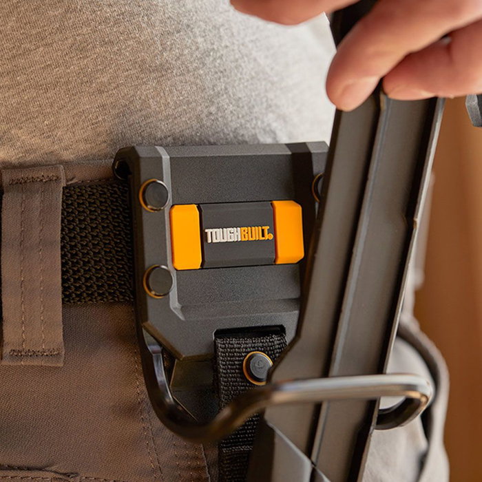 Toughbuilt Soporte Martillo Percutor con Enganche para Cinturón, Acero Extrafuerte y ABS Reforzado