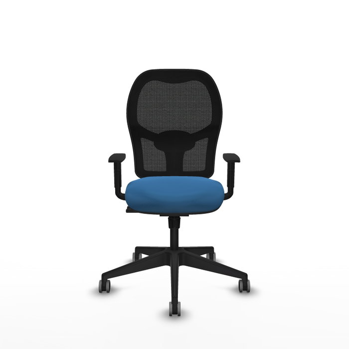 PIQUERAS Y CRESPO Alocén Silla de Oficina con Mecanismo Sincro y Asiento Azul Claro