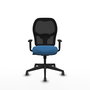 PIQUERAS Y CRESPO Alocén Silla de Oficina con Mecanismo Sincro y Asiento Azul Claro