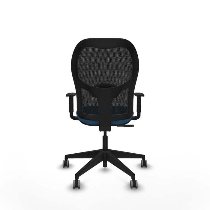 PIQUERAS Y CRESPO Alocén Silla de Oficina con Mecanismo Sincro y Asiento Azul Claro