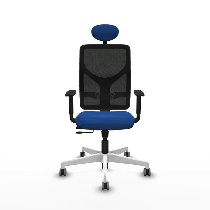 PIQUERAS Y CRESPO Silla de oficina Motilla Azul y Negro
