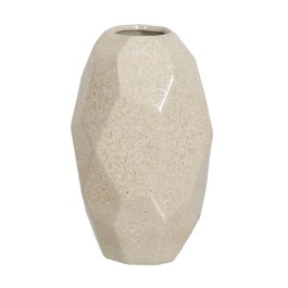 Ixia Jarrón de Cerámica Decorativo Piedra 28 x 28 x 46 cm