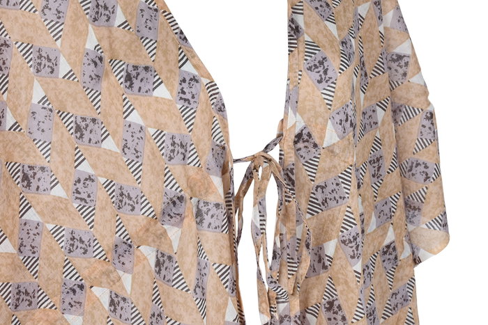 DKD Home Decor Kaftan Mediterraneo Marron Coral 80 x 140 x 80 cm (3 Unidades)