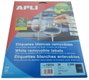 Apli Etiquetas Adhesivas para Joyería 45x8 mm, 25 Hojas