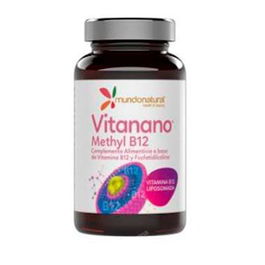 Mundonatural Vitanano Methyl B12 Liposomado 30 Cápsulas - Vitamina B12 Liposomada 1000mcg, Metabolismo Energético y Sistema Nervioso