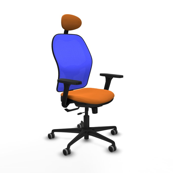 PIQUERAS Y CRESPO Silla de oficina Jorquera Sincro/Traslack Naranja y Azul PIQUERAS Y CRESPO Silla de oficina Jorquera Sincro/Traslack Naranja y Azul