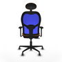 PIQUERAS Y CRESPO Silla de oficina Jorquera Sincro/Traslack Naranja y Azul