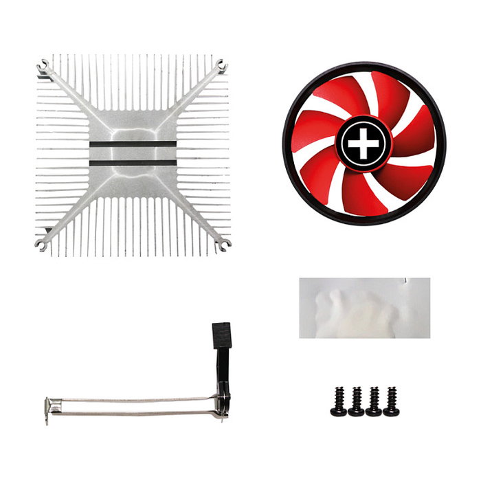 Xilence XC035 A250PWM Cooler para Procesador AMD AM5/AM4, Ventilador 92 mm PWM 2800 RPM, Negro y Rojo, TDP 89W