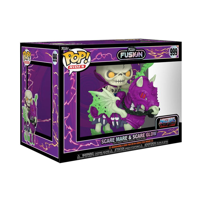 Funko Pop Fusion! Vinilo Masters of the Universe - Scareglow Con Corcel 15.7 cm + Código Funko Fusion Game