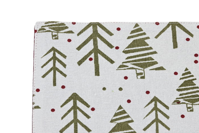 DKD Home Decor Salvamanteles Individual de Algodón Árboles Reversible