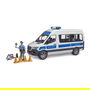 Bruder Mercedes-Benz Sprinter Polizei Einsatzfahrzeug 02683, Vehículo de Policía a Escala 1:16 con Luces y Sonido, para Mayores de 4 Años