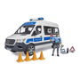 Bruder Mercedes-Benz Sprinter Polizei Einsatzfahrzeug 02683, Vehículo de Policía a Escala 1:16 con Luces y Sonido, para Mayores de 4 Años