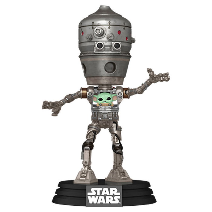 FUNKO Figura POP Deluxe Star Wars The Mandalorian IG-12 con Grogu