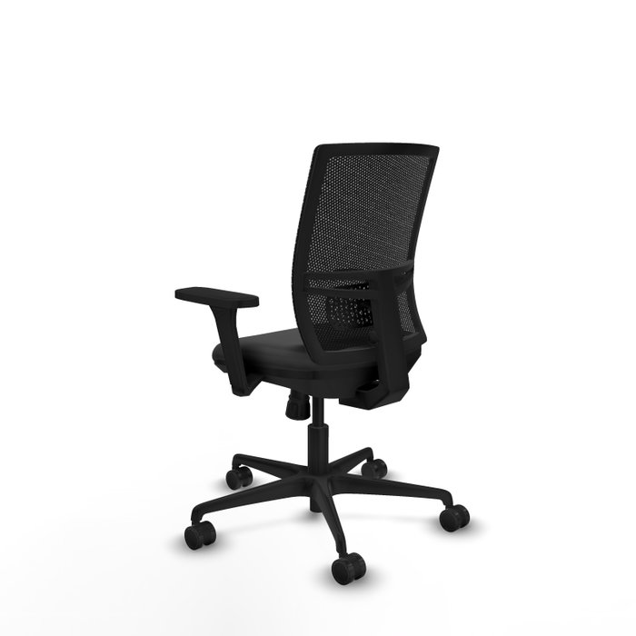 PIQUERAS Y CRESPO Silla de oficina Yunquera con mecanismo Sincro, Gris oscuro y Negro