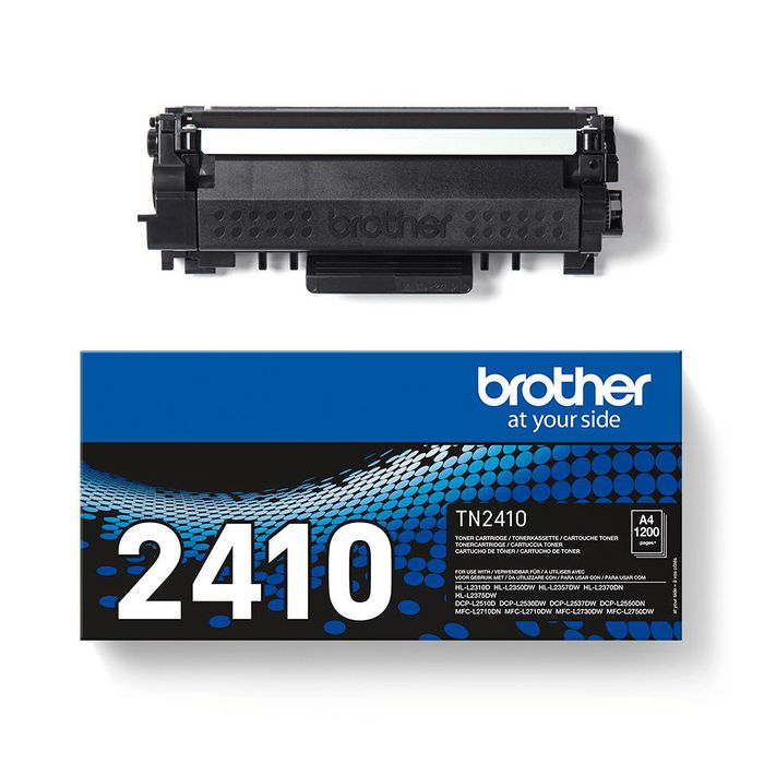 Brother TN-2410 Toner Negro Cartridge. Imprime hasta 1200 páginas.
