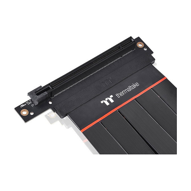 Thermaltake AC-060-CO1OTN-C2 Extensor PCI Express 4.0 16x 200 mm, Cable 90 Grados, Conector Macho-Hembra, Negro